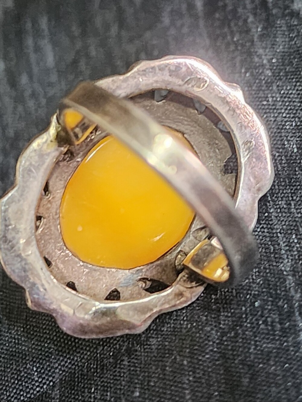 Sterling silver Native American Butterscotch, Amber ring size 7.5 hallma… - Picture 6 of 8